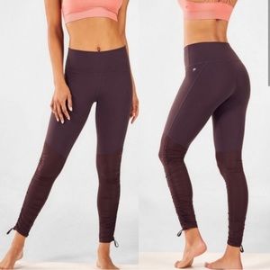 fabletics cashel foldover pureluxe legging purple